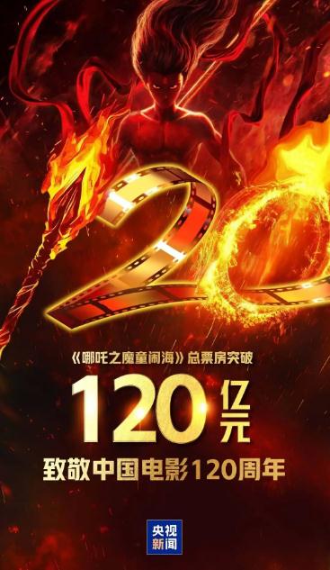《哪吒2》总票房突破120亿