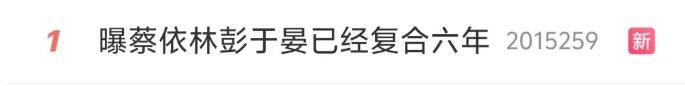 曝蔡依林彭于晏已复合6年