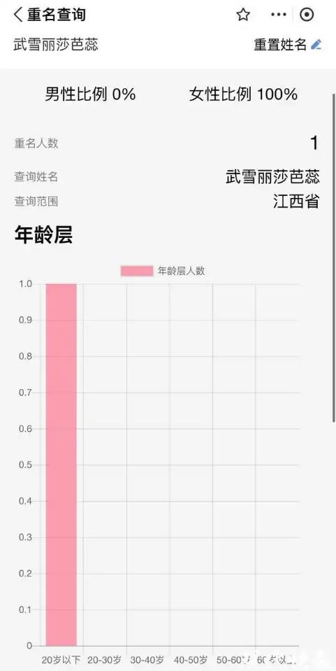 女子给女儿取名“武雪丽莎芭蕊”