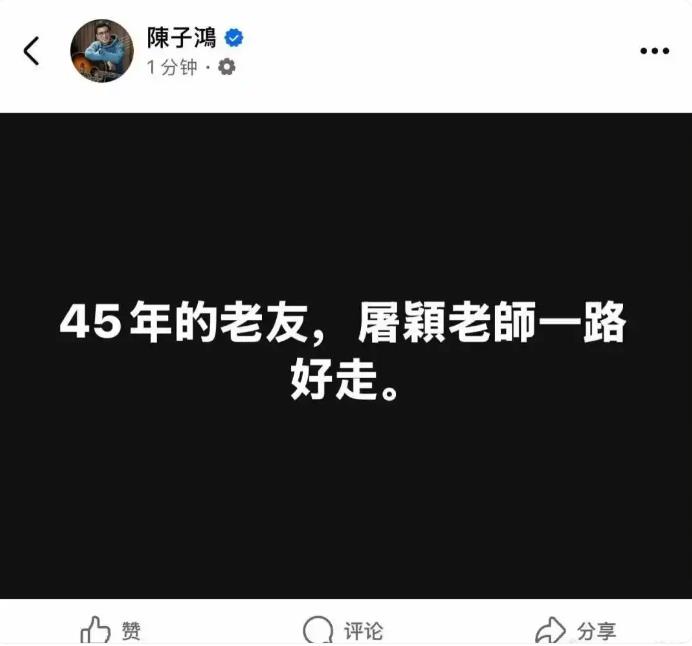 屠颖儿子:爸爸跑步机摔倒 意外离开